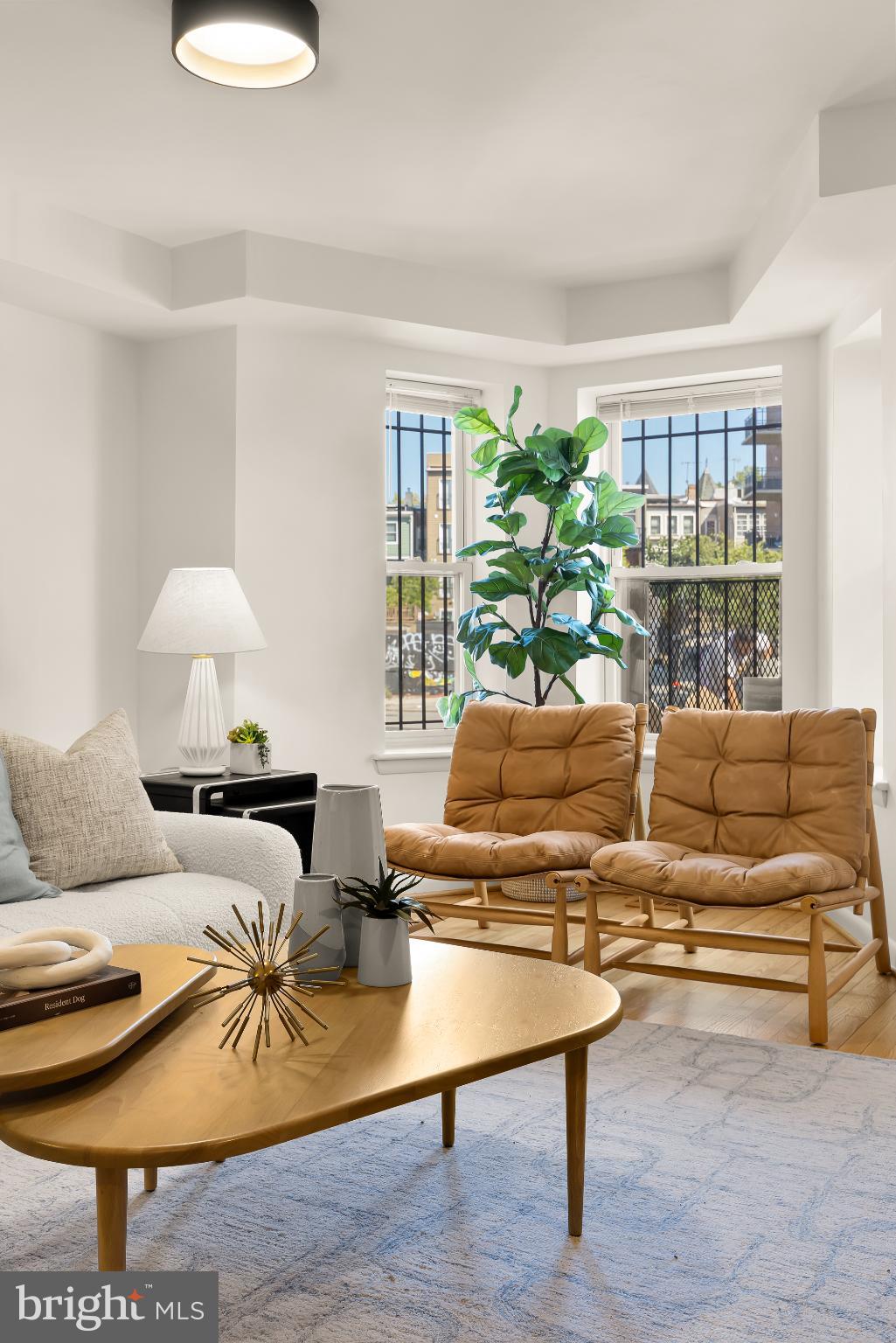 31 Florida Avenue Northeast Washington, DC 20002 - Photo 7 of 46 a living room with furniture and a lamp