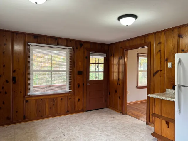 wooden floor and windows in a room