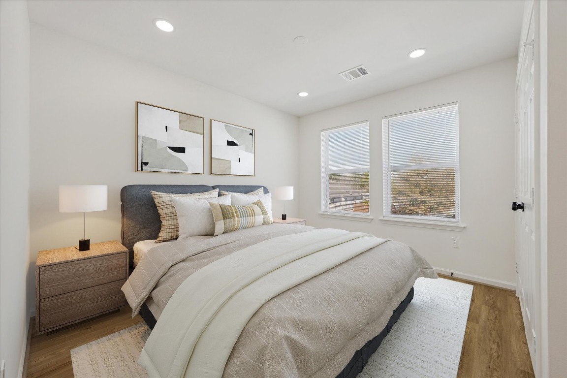 9913 Porto Rico Road, Unit B Houston, TX 77041 - Photo 18 of 34 2nd Floor primary bedroom, virtually staged.