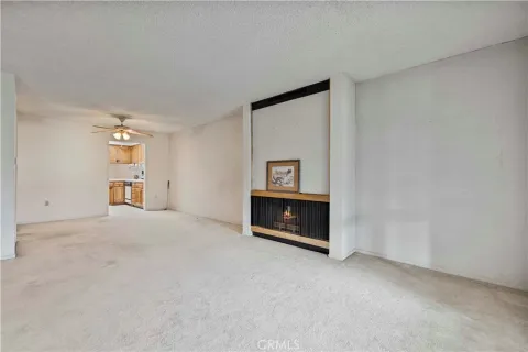 a view of a livingroom with a fireplace