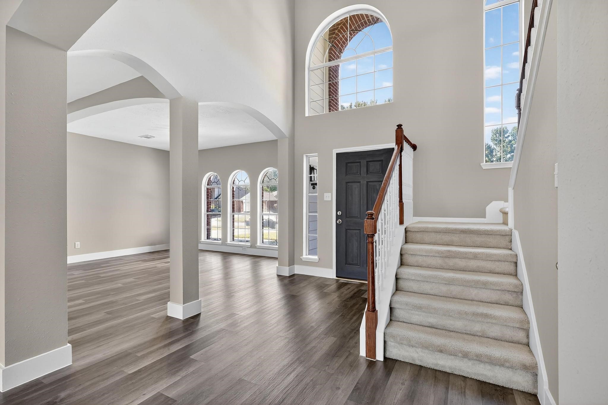 20926 Trellis Lane Houston, TX 77073 - Photo 2 of 24 a view of entryway with wooden floor
