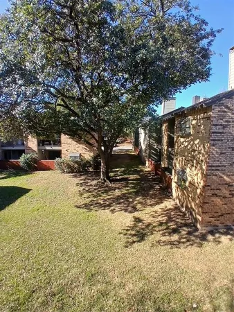 a view of a yard with snow