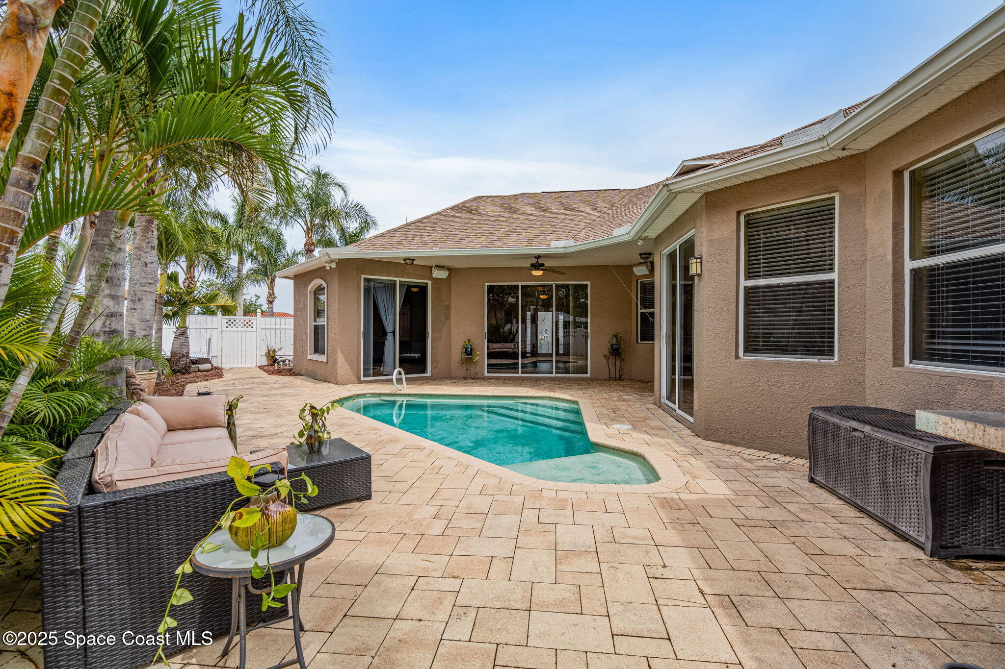 1835 Harbor Point Drive Merritt Island, FL 32952 - Photo 50 of 67 a view of outdoor space yard deck patio and fire pit