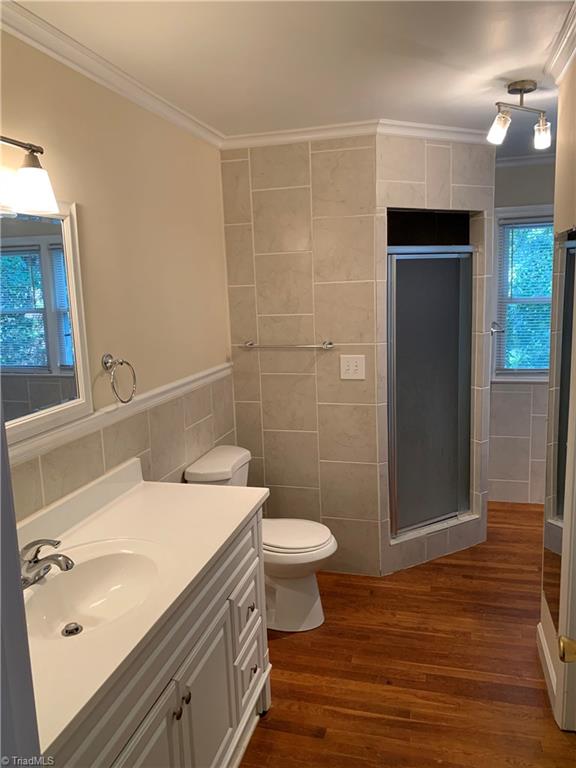 3028 Kinnamon Road Winston-Salem, NC 27104 - Photo 14 of 25 Master bath with walk-in shower and tub.