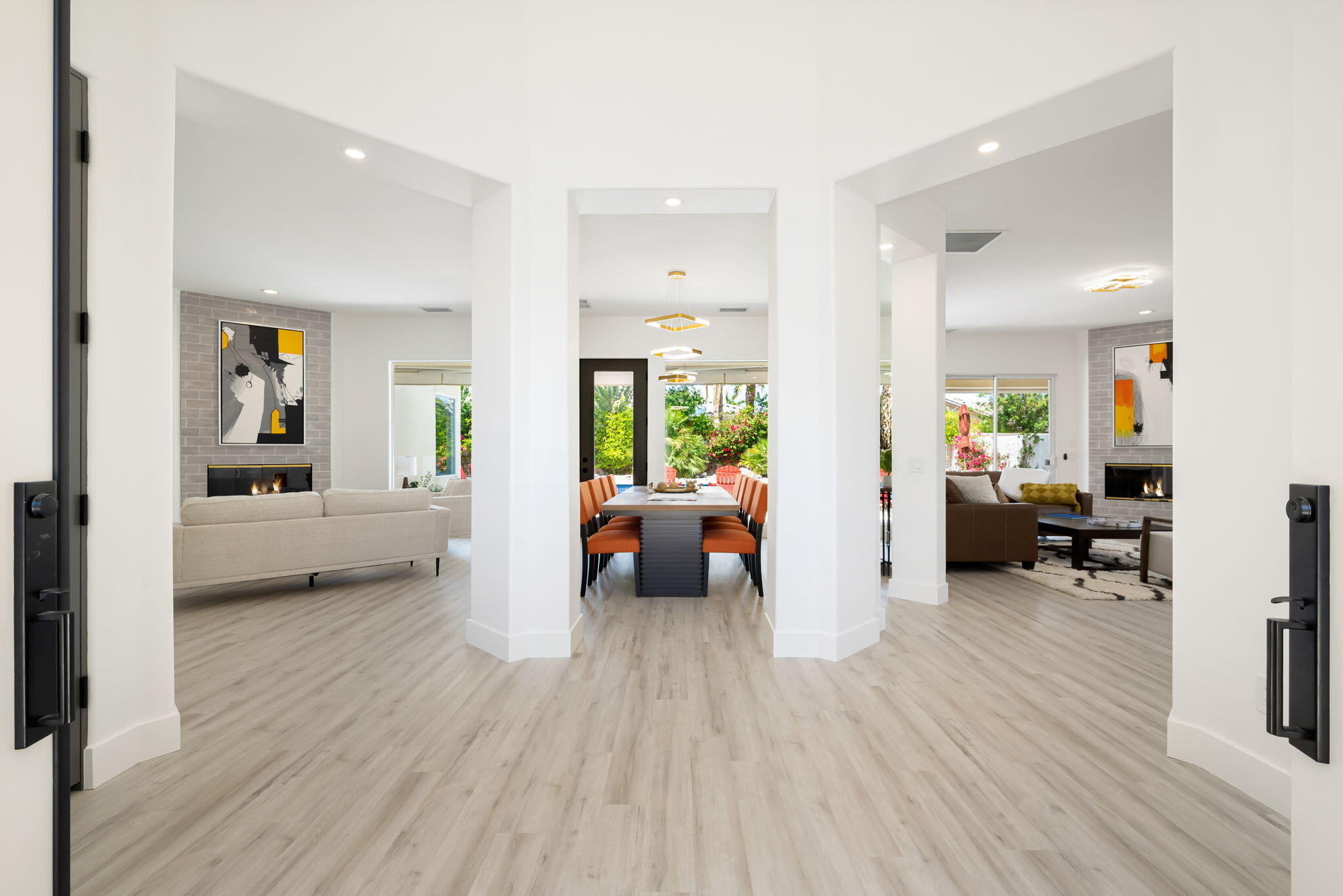3 King Edward Court Rancho Mirage, CA 92270 - Photo 15 of 57 a living room with furniture and a wooden floor