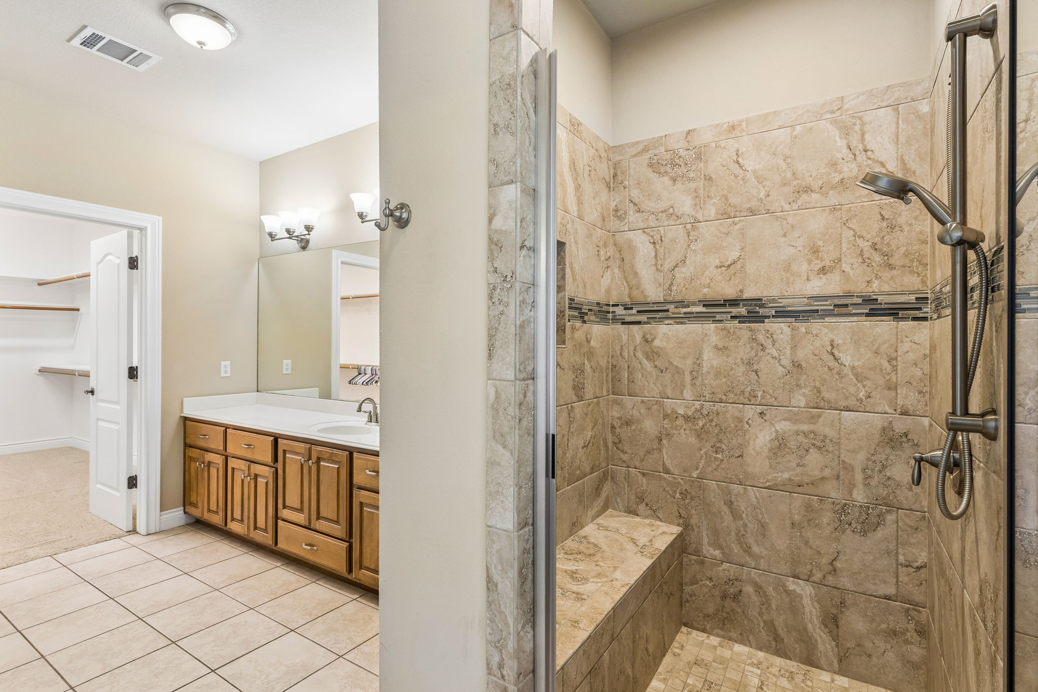 4802 Hidden Springs Trail Georgetown, TX 78633 - Photo 27 of 38 Walk-in shower in bath #3