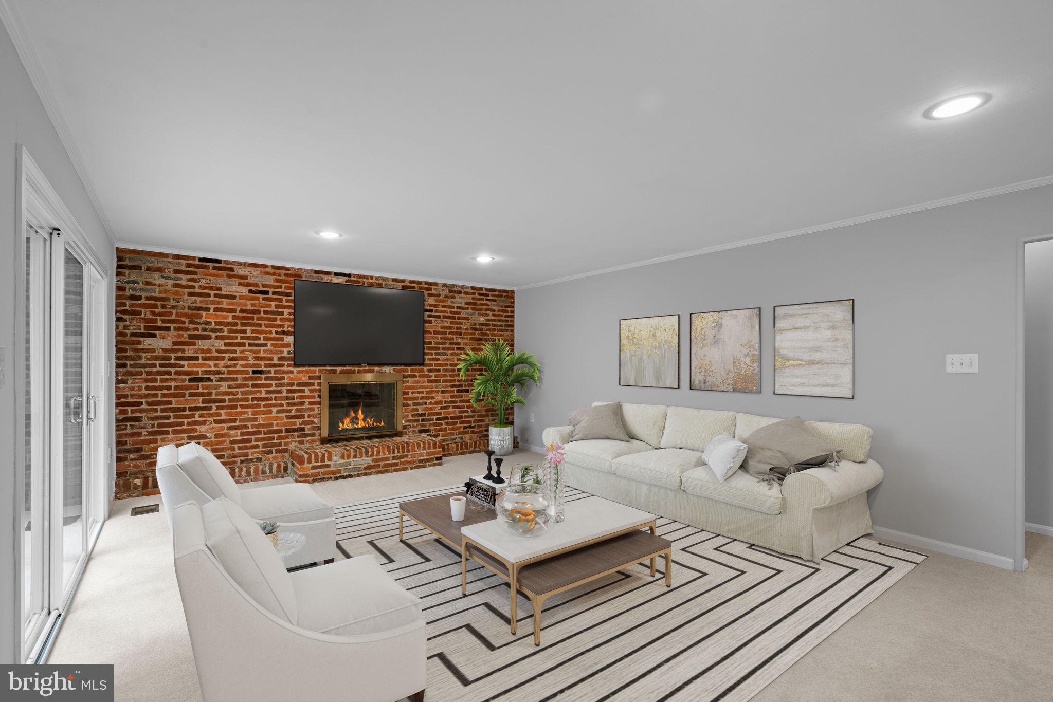 8005 Langbrook Road Springfield, VA 22152 - Photo 19 of 57 Family room virtually staged