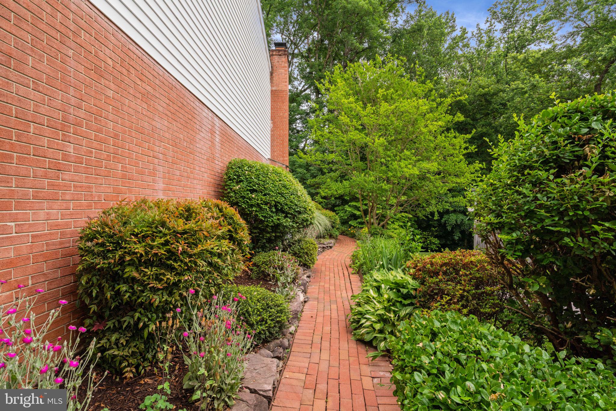 8005 Langbrook Road Springfield, VA 22152 - Photo 48 of 57 Extensive landscaping and custom brick paths