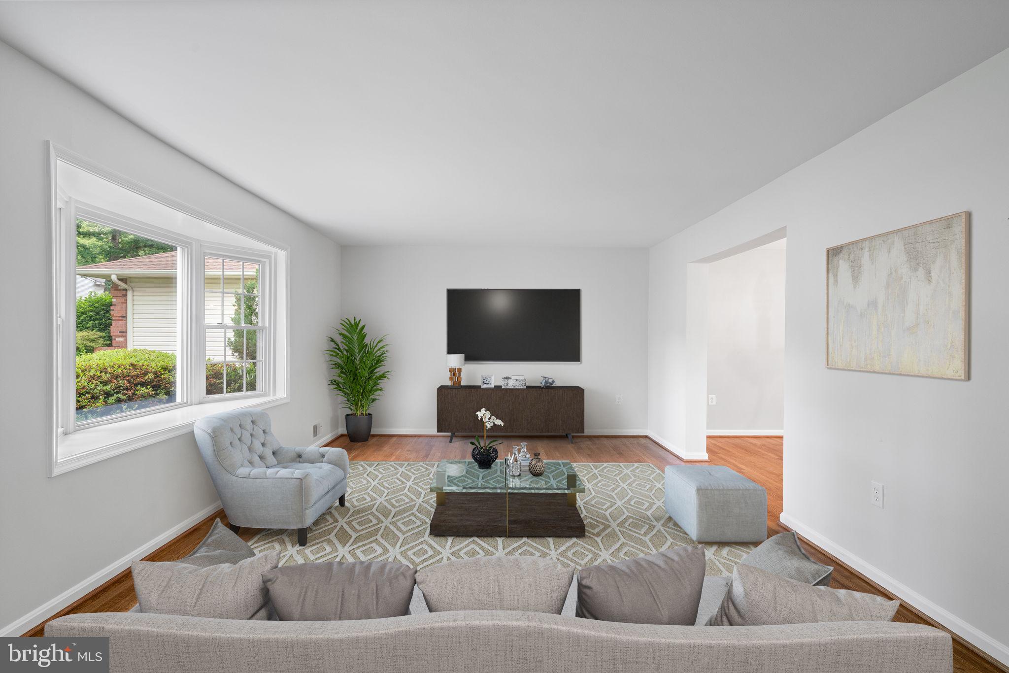 8005 Langbrook Road Springfield, VA 22152 - Photo 5 of 57 Living room virtually staged