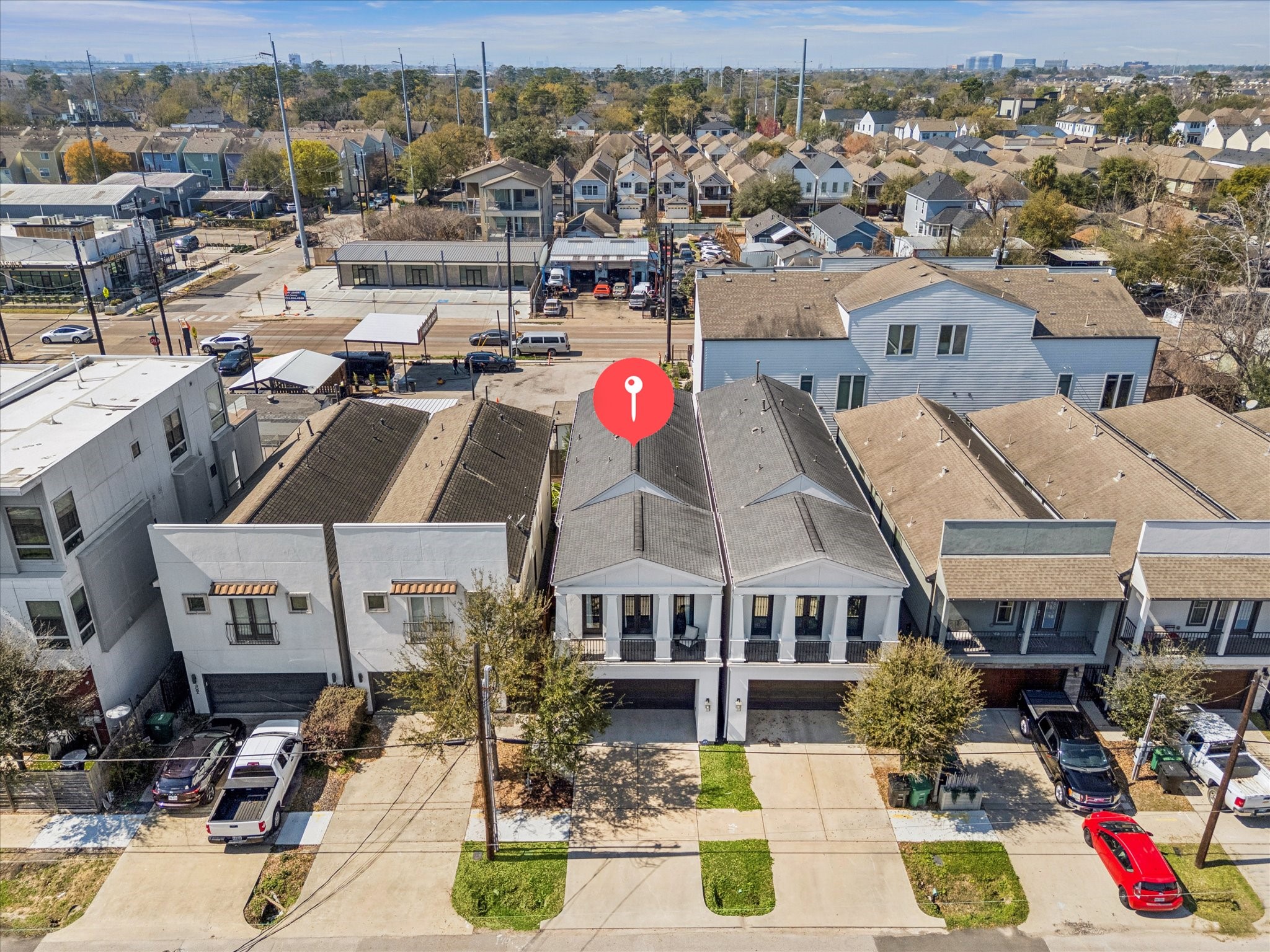 1311 Laird Street Houston, TX 77008 - Photo 28 of 29 a view of multiple houses with yard