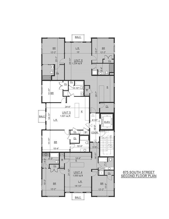 874 South Street, Unit 5 Boston, MA 02131 - Photo 19 of 19 a picture of a floor plan
