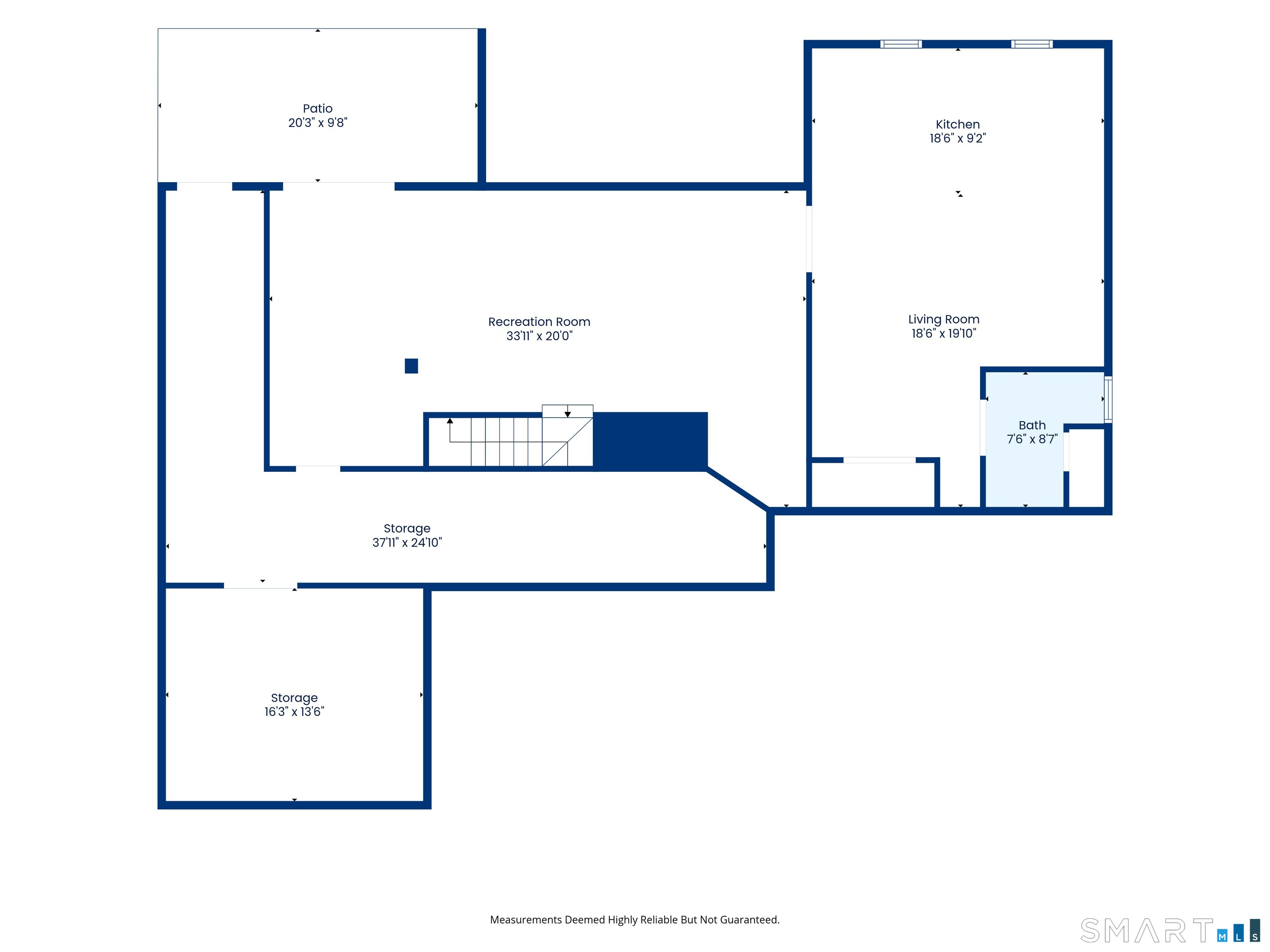 46 Stonegate Drive Wethersfield, CT 06109 - Photo 36 of 36 LOWER LEVEL- FLOOR PLAN