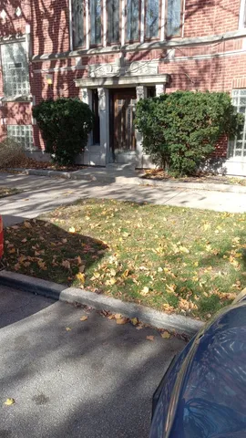 a view of street with large trees
