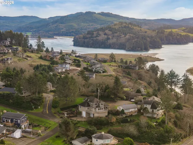 a view of a city with mountain