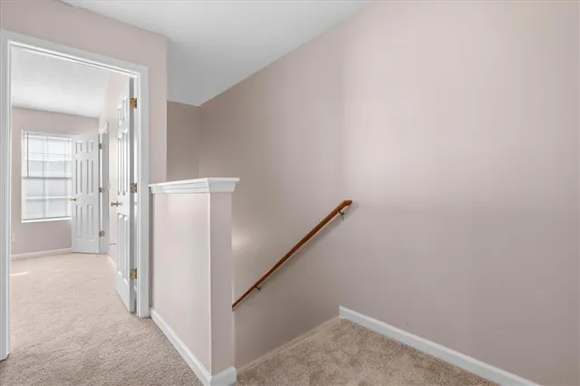 a view of a hallway with a hallway