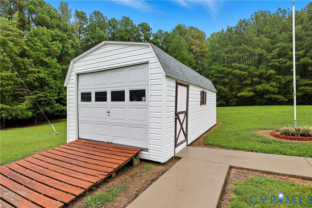 22419 Shippings Road McKenney, VA 23872 - Photo 26 of 35 Detached 10x24 Garage/Storage Shed