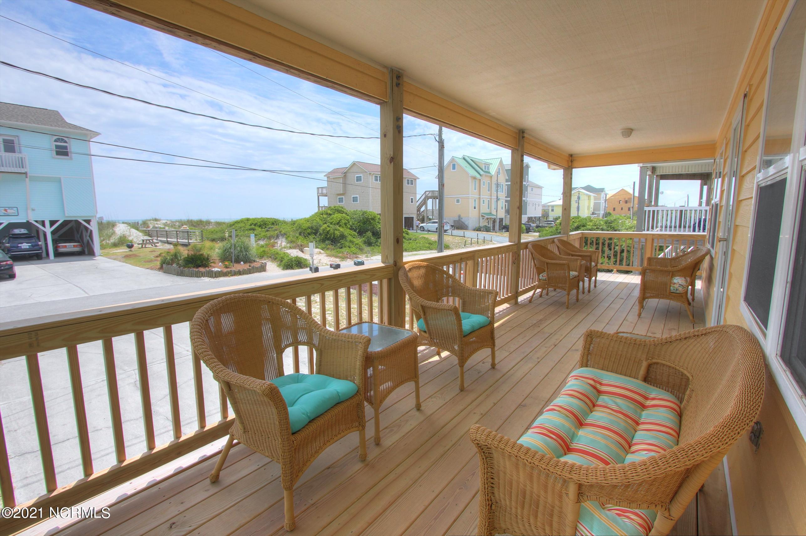 155 Topsail Road North Topsail Beach, NC 28460 - Photo 3 of 22 Another View of Covered Porch