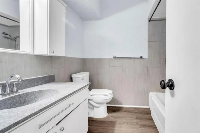a bathroom with a sink and a toilet