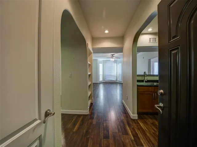 wooden floor in a gallery