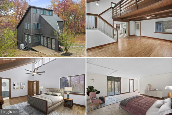 a view of living room kitchen and entryway