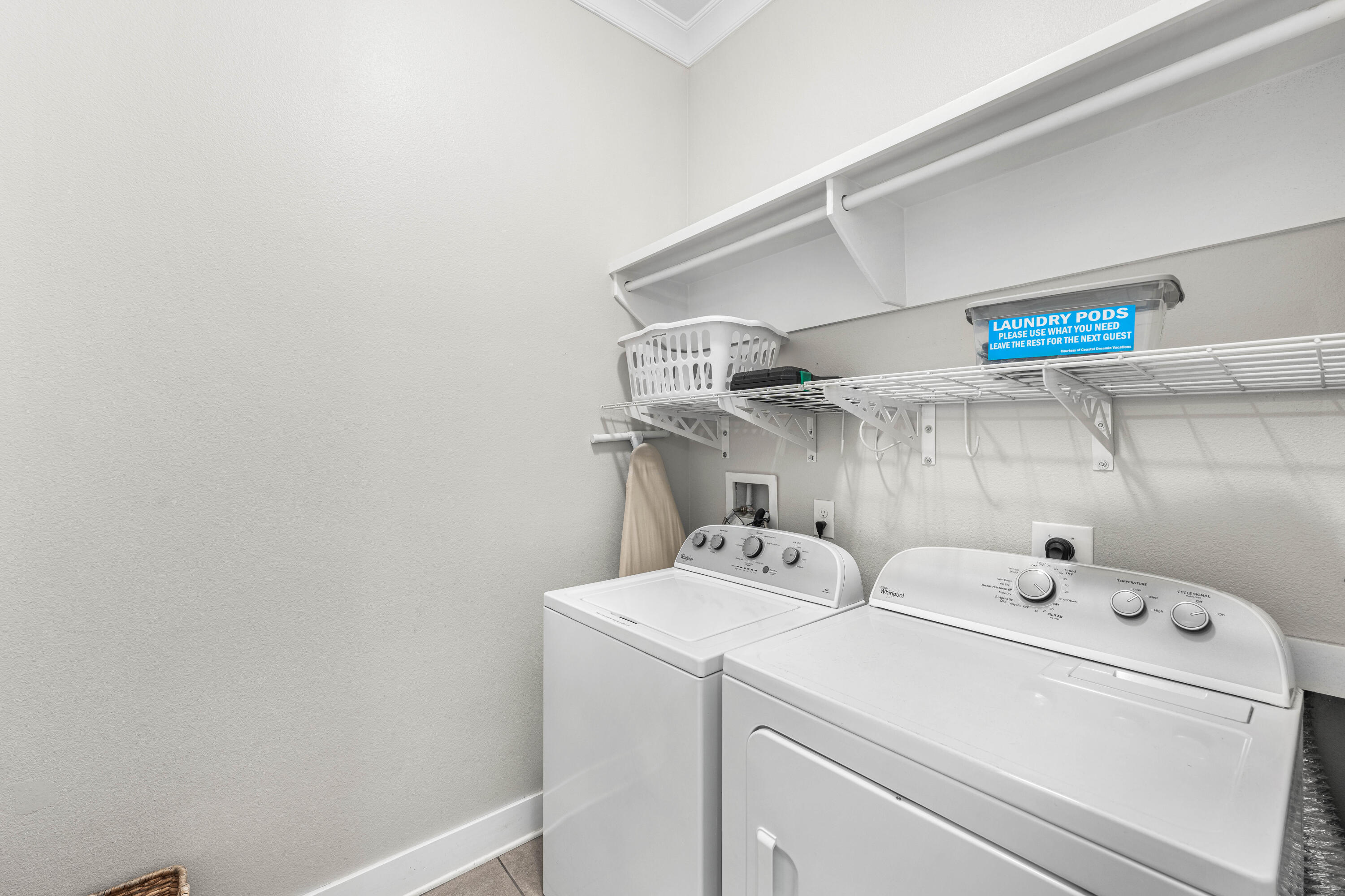 91 Milestone Dr Inlet Beach, Unit B Inlet Beach, FL 32461 - Photo 28 of 51 a utility room with dryer and washer