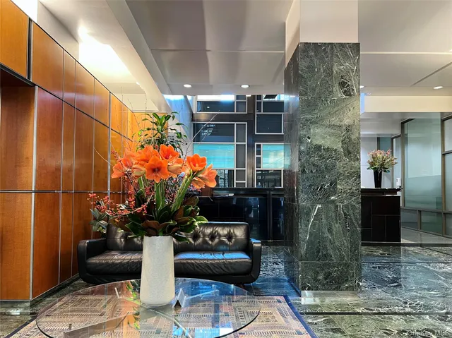 a front view of a building