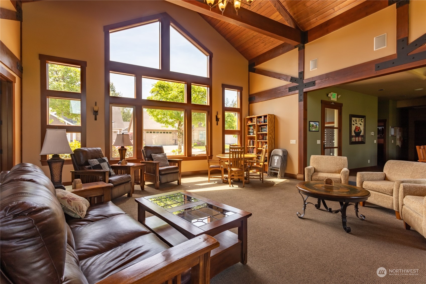 1563 Bryce Park Loop Lynden, WA 98264 - Photo 29 of 32 a living room with furniture and floor to ceiling windows