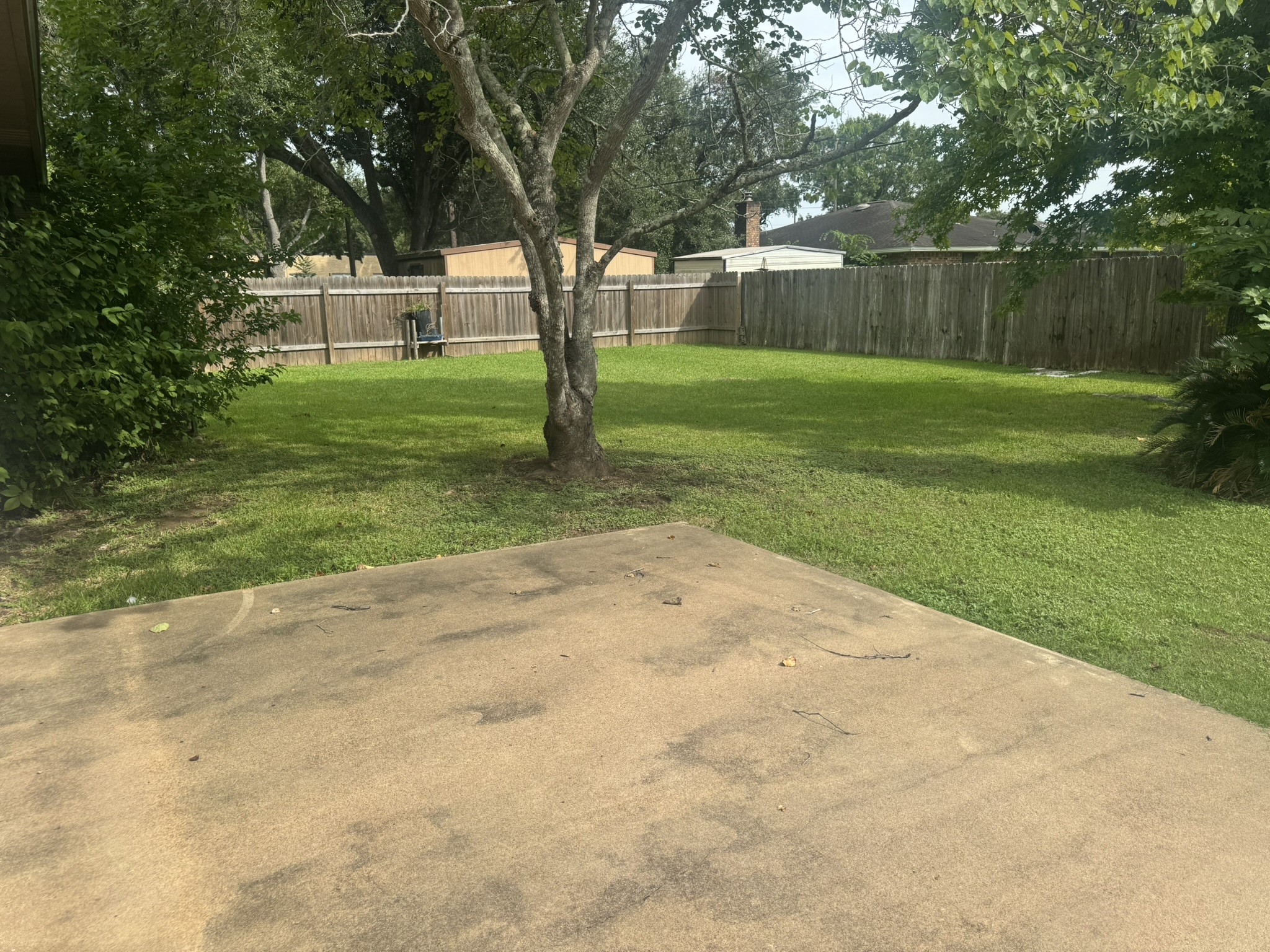 706 University Avenue Wharton, TX 77488 - Photo 23 of 29 a backyard of a house with lots of green space