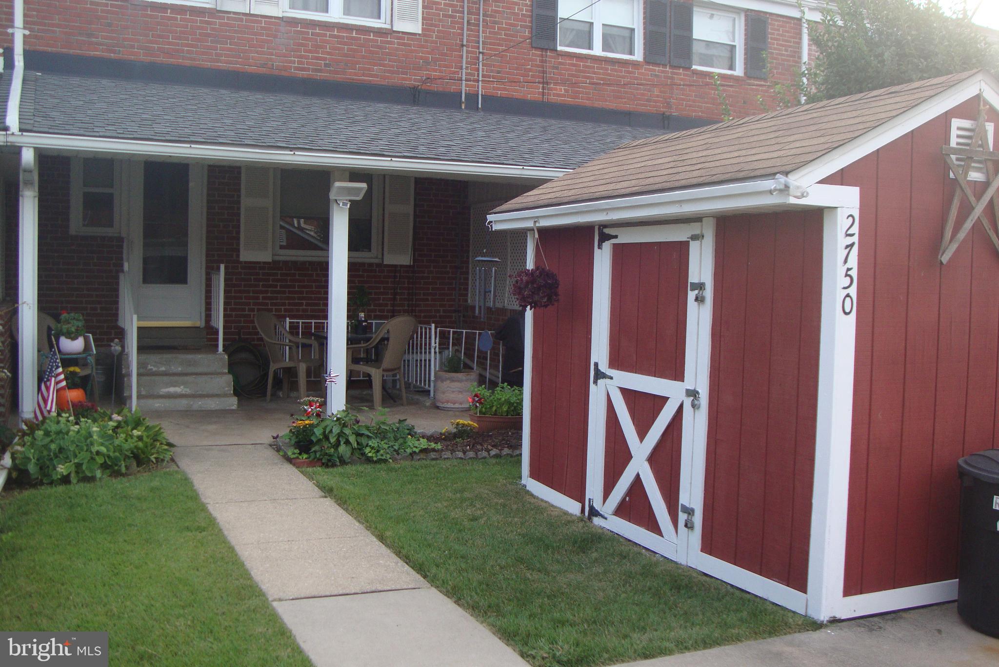 2750 Moorgate Road Baltimore, MD 21222 - Photo 24 of 27 Landscaped Backyard with shed