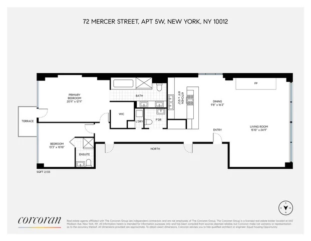 $5,795,000 | 72 Mercer Street, Unit 5W | SoHo