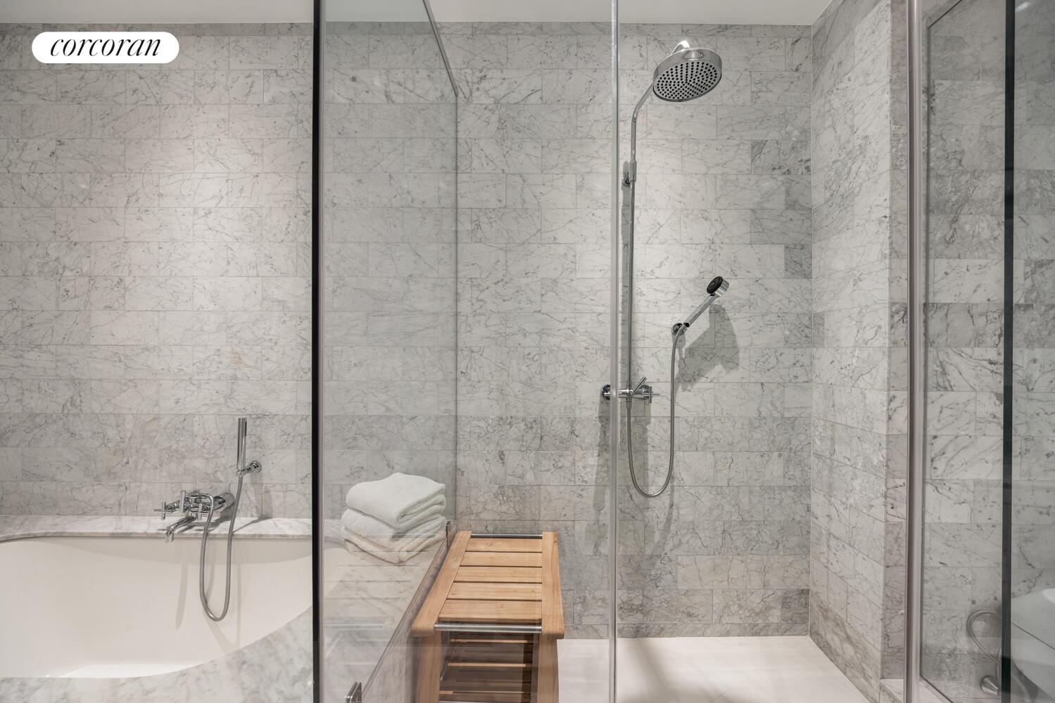 72 Mercer Street, Unit 5W Manhattan, NY 10012 - Photo 14 of 17 a bathroom with a shower