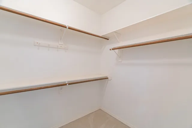 a close view of closet