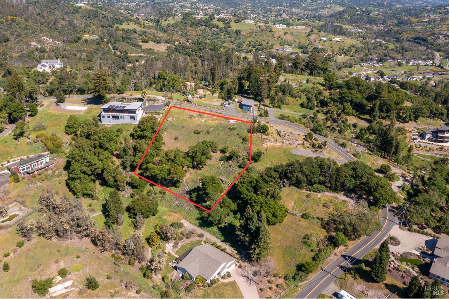 1111 Wikiup Drive Santa Rosa, CA 95403 - Photo 3 of 15 an aerial view of residential house with outdoor space