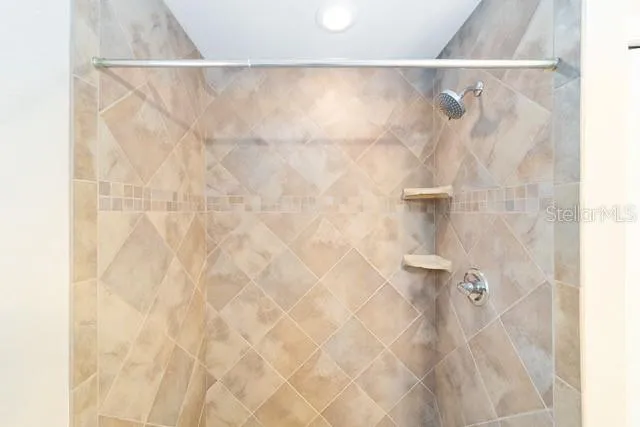 a view of a lake from a city