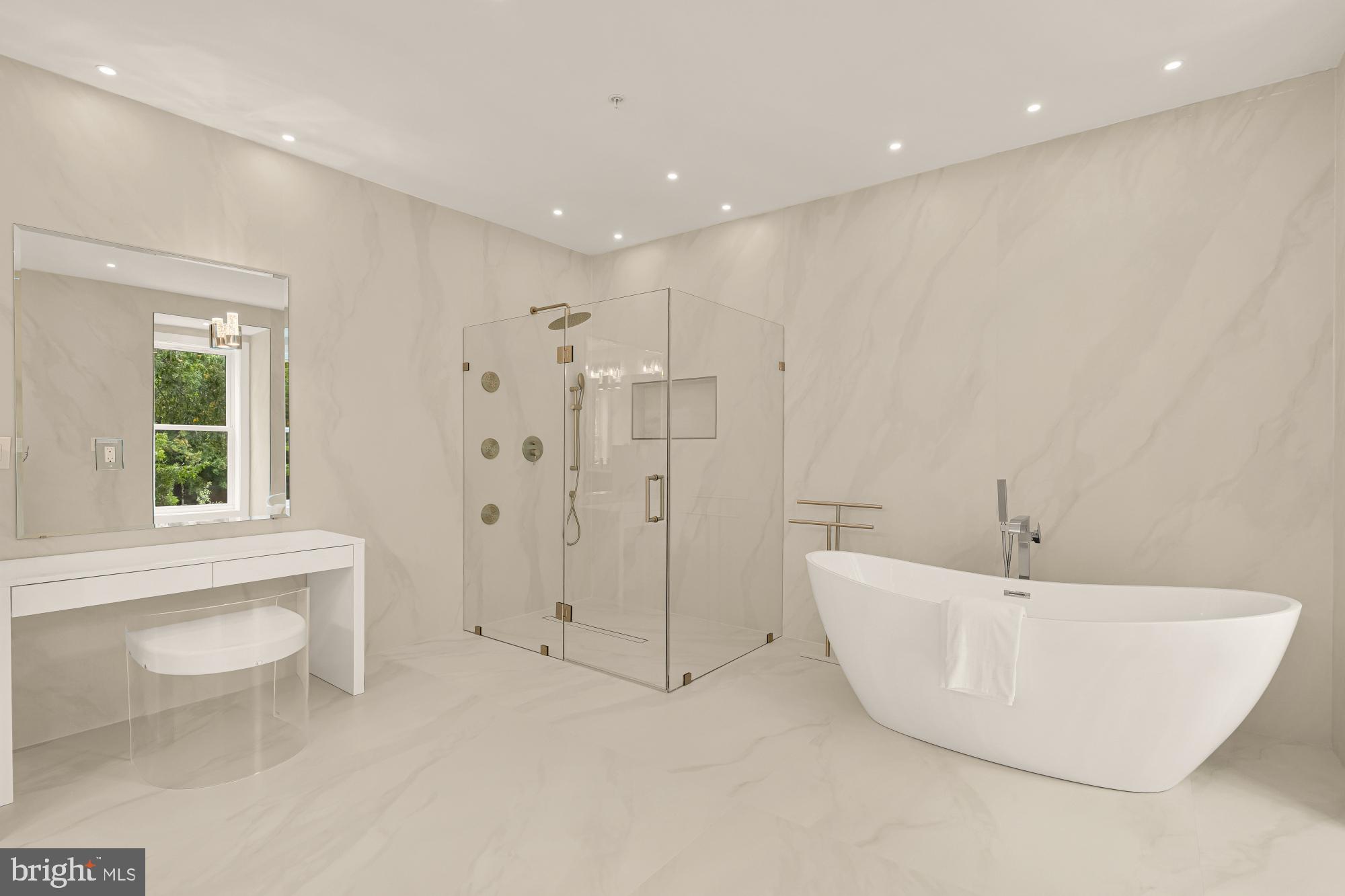 3703 Reservoir Road Northwest Washington, DC 20007 - Photo 34 of 60 a bathroom with a bathtub and shower