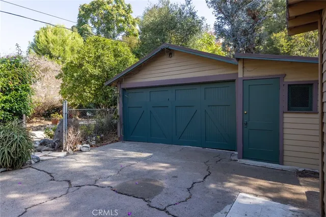 a backyard of a house