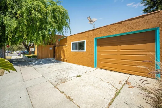 a backyard of a house