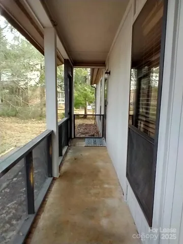 a view of a city from a big room