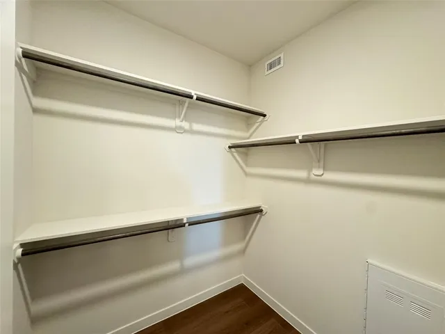 a close view of closet