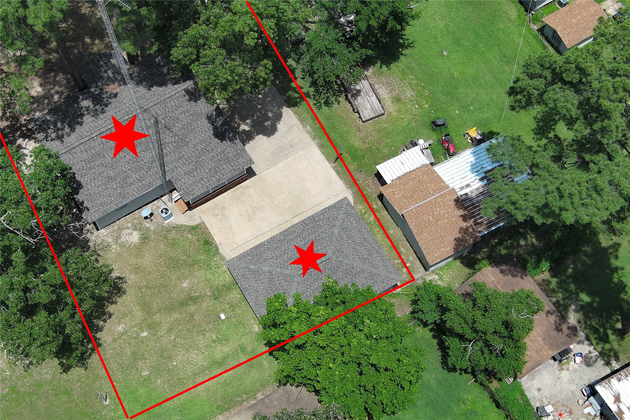 6 Hickory Hollow Road Huntsville, TX 77320 - Photo 44 of 44 an aerial view of a house