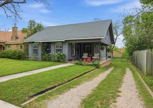 a garden view with a seating space