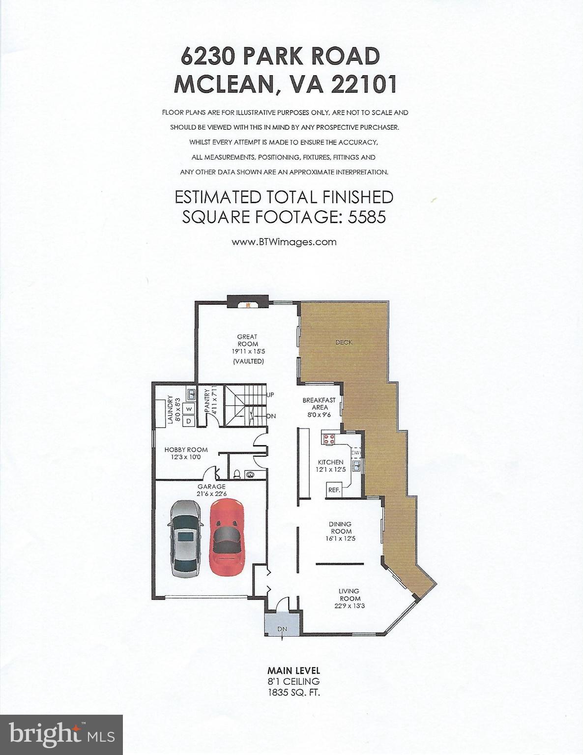 6230 Park Road McLean, VA 22101 - Photo 52 of 54 Main Level Floor Plan