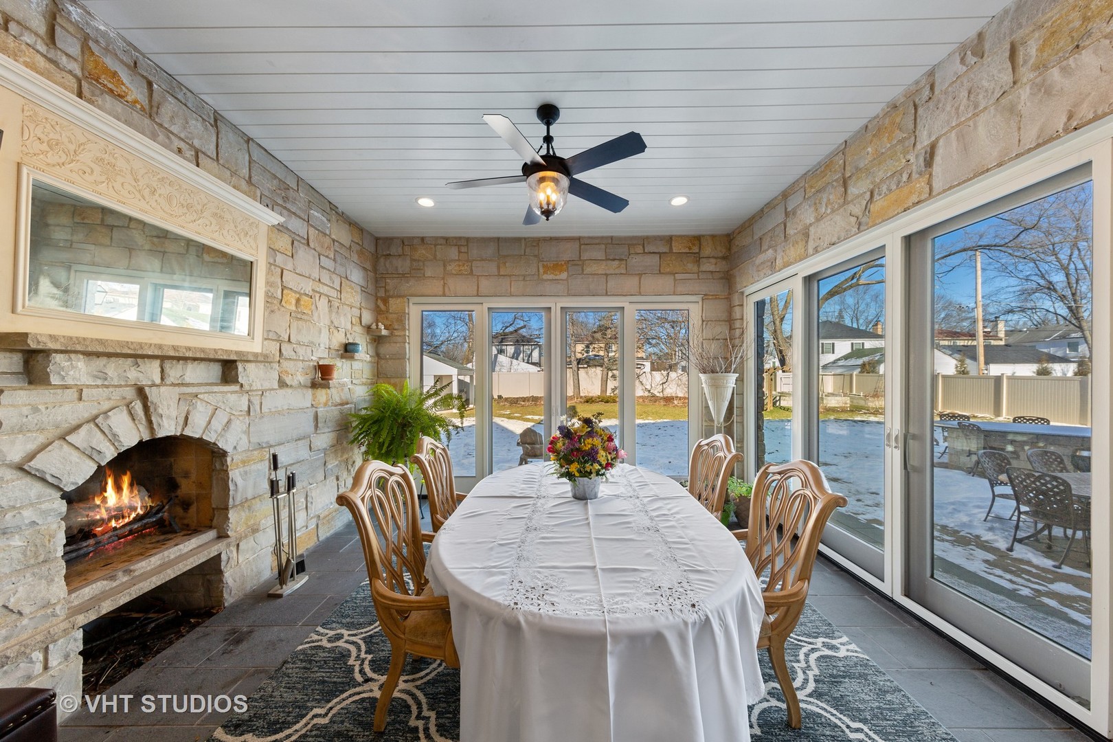 2144 Woodlawn Road Northbrook, IL 60062 - Photo 15 of 45 a view of a dining room with furniture window and outside view