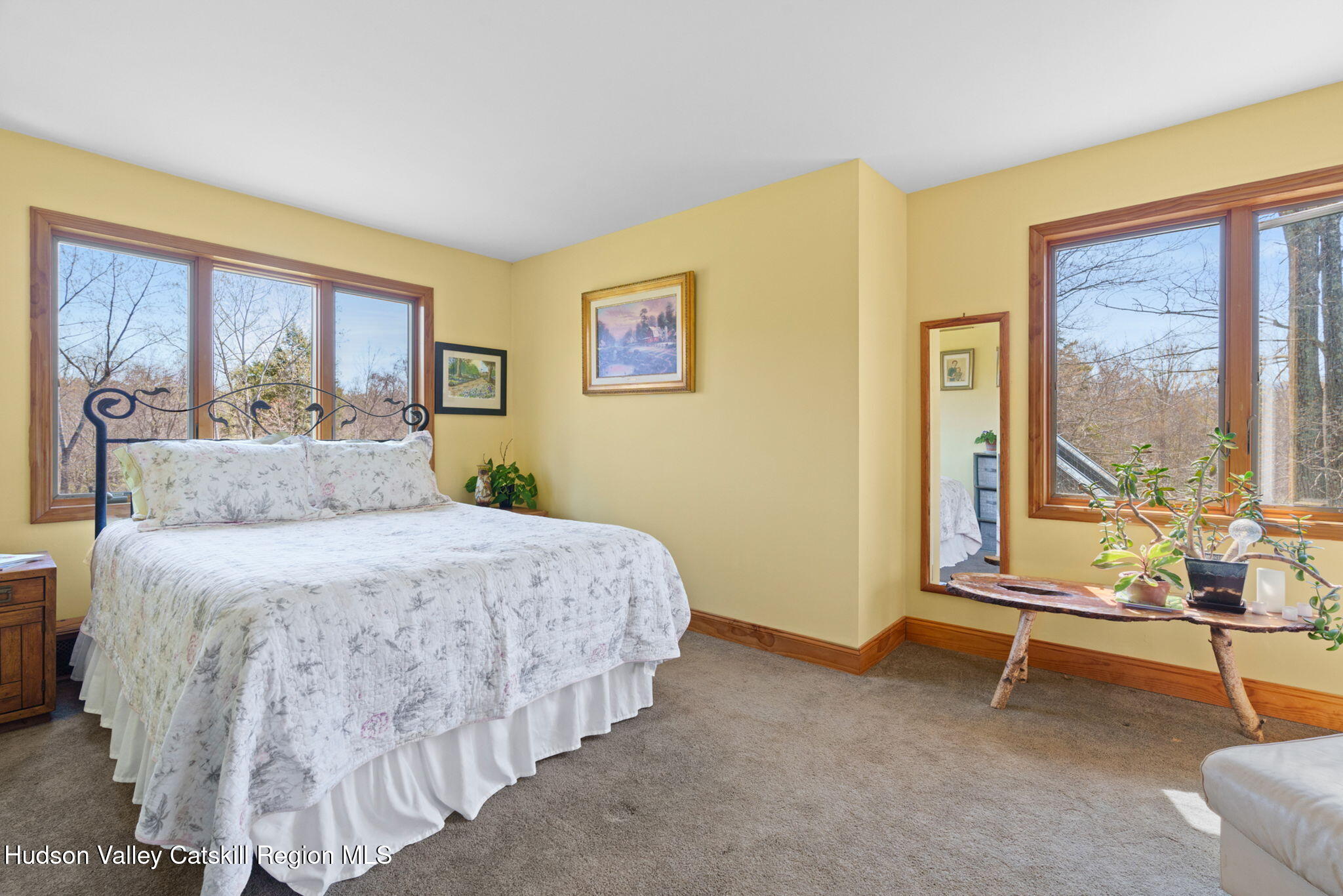 285 County Road 20 Cairo, NY 12413 - Photo 18 of 50 a spacious bedroom with a bed and large windows