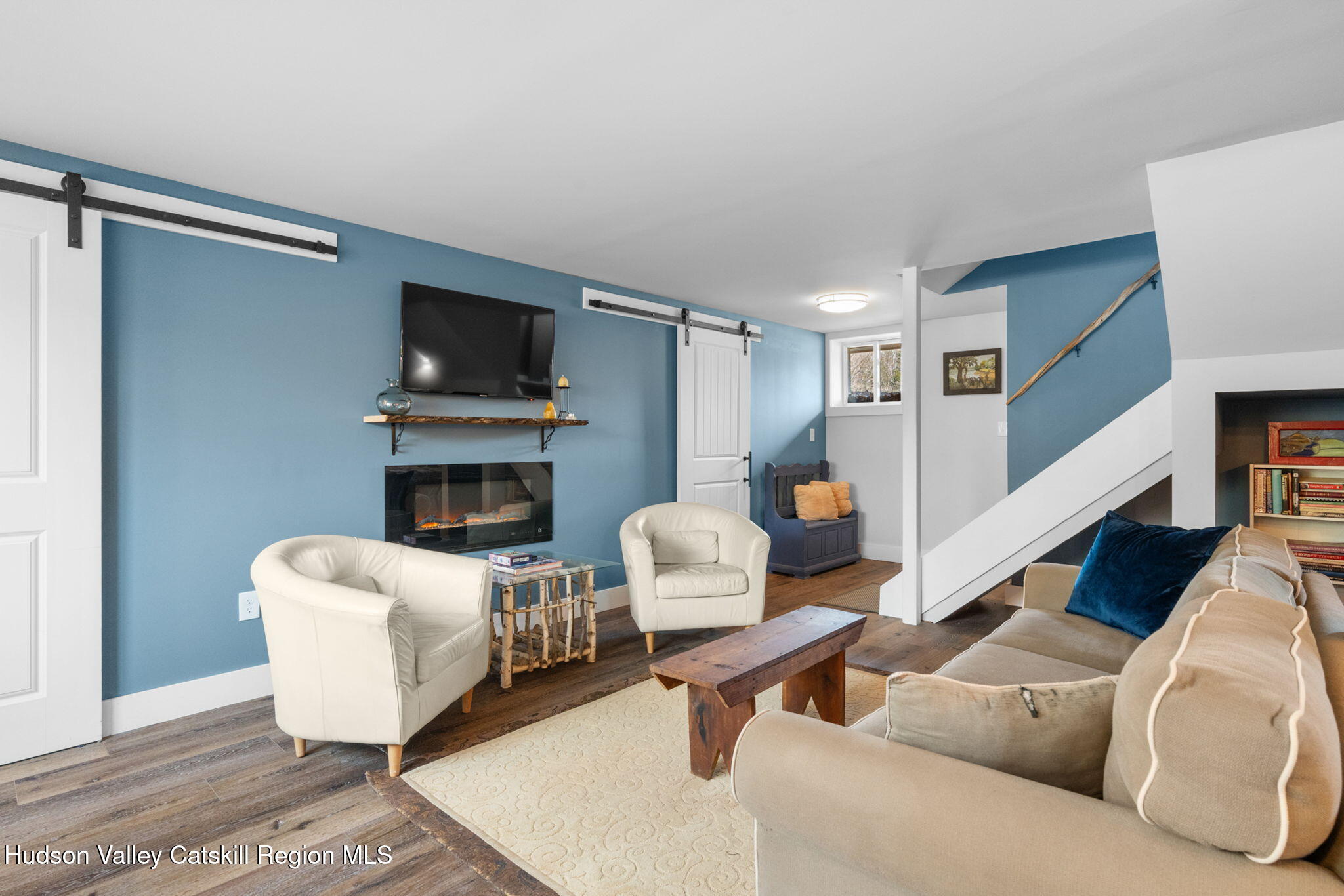 285 County Road 20 Cairo, NY 12413 - Photo 23 of 50 a living room with furniture and a flat screen tv