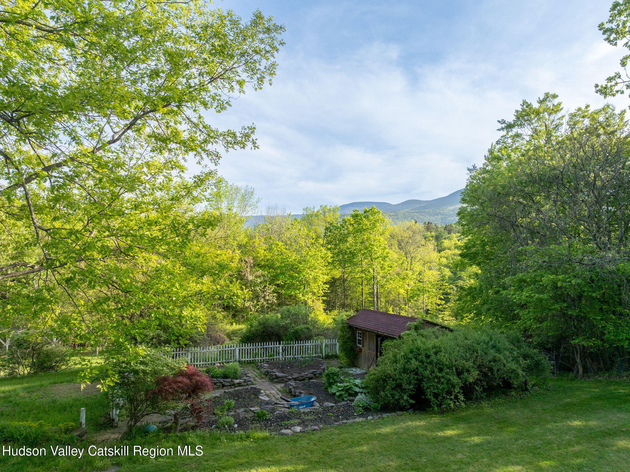 285 County Road 20 Cairo, NY 12413 - Photo 45 of 50 a view of a big yard with plants and a large tree