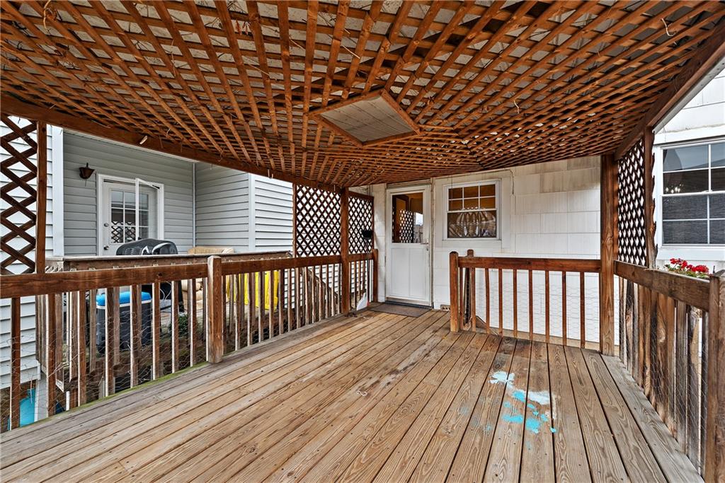 801 Frank Street McKees Rocks, PA 15136 - Photo 20 of 25 a view of a balcony with wooden floor
