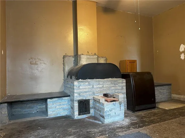 a room with storage and utility