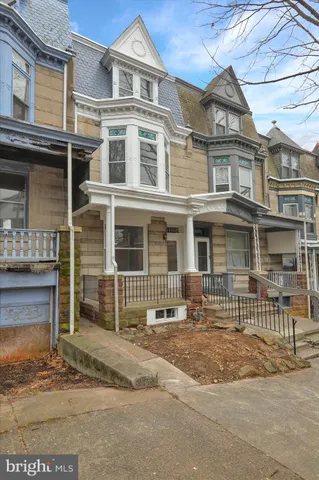 a front view of a house