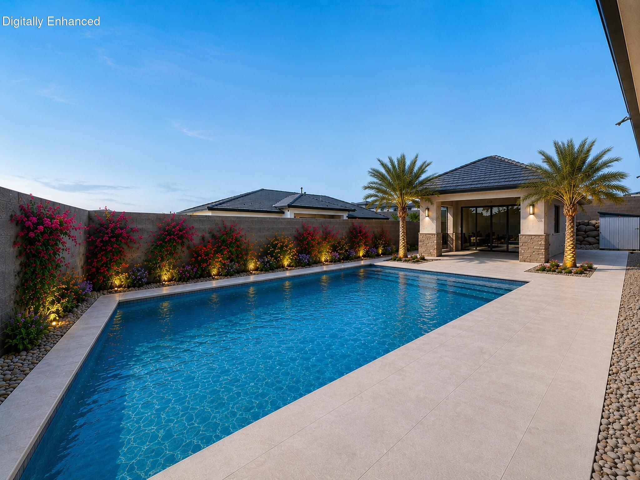 719 Scenario Street Washington, UT 84780 - Photo 69 of 72 Digital Rendering of Pool and Cabana in backyard (Possibilities)